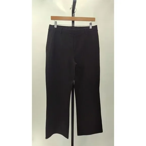 Quince Womens Ultra-Stretch Ponte Bootcut Pants Black L - Picture 2 of 3